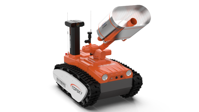 消防中倍泡沫灭火侦察机器人_侦察机器人_消防机器人_北京凌天智能