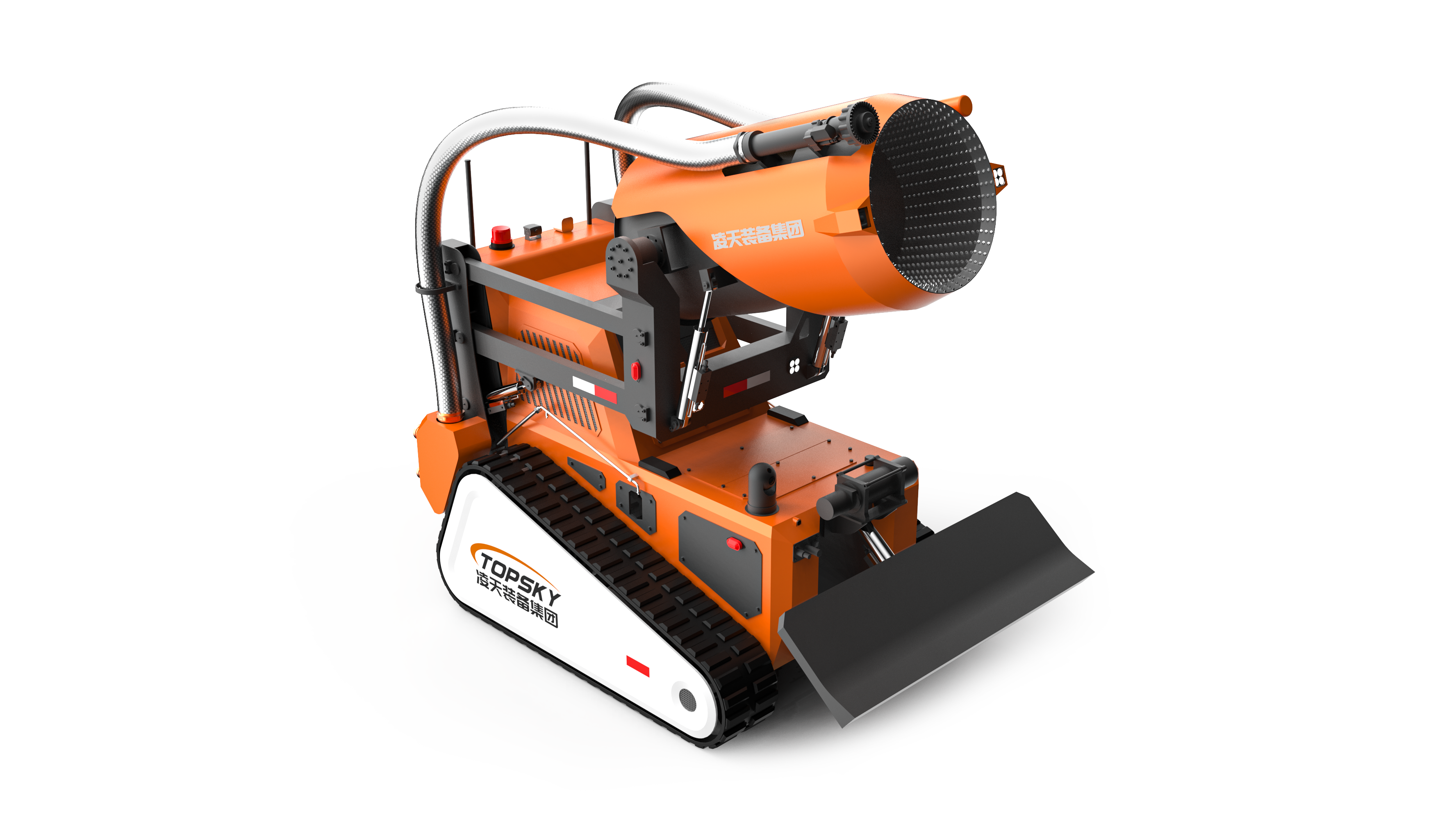 产品概述rxr-ym60000d消防排烟灭火机器人 采用大功率柴油机作为动力