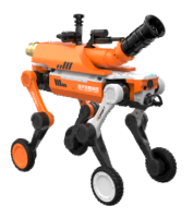 辅助灭火四足机器狗/四足水炮灭火机器人 （大狗、轮足、机器狗专用消防水炮）