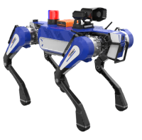 治安巡逻四足机器狗 （40kg超级大狗，四合一多功能模块（喊话+照明+警示+拾音））